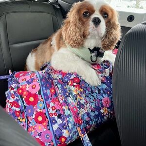 Flowery Vera Bradley Duffle Travel Bag